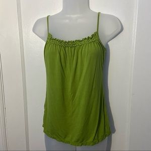 Ann Taylor-Women’s Green Adjustable Sleeveless Tank Top. S